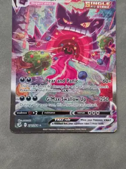 Gengar VMAX (Alternate Art Secret) 271/264 Swsh08: Fusion Strike MINT CLEAN CARD - Image 3