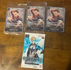 One Piece CGC Sealed Promo Card Lot Monkey D Luffy, Ace & Sabo + More!! - Image 1