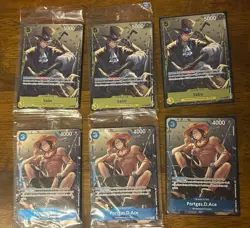One Piece CGC Sealed Promo Card Lot Monkey D Luffy, Ace & Sabo + More!! - Image 2