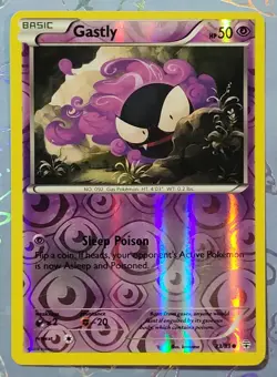 Gastly 33/83 Generations Reverse Holo Pokemon Card LP - Image 1