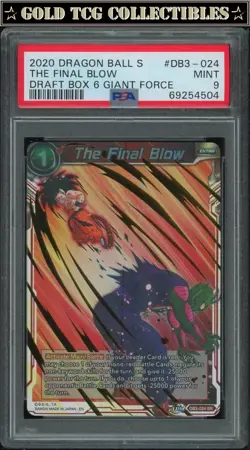 PSA 9 ⭐ Son Goku Final Blow Giant Force Draft Box 6 Card Super DBS Z DBZ Heroes - Image 1