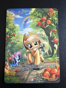 My Little Pony Trading Card Applejack Kayou BP01-CR04 1st Edition Full Art Foil - Image 1