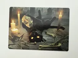 Nine-Lives Familiar Art Series MTG Magic the Gathering Card NM Near Mint FDN - Image 1