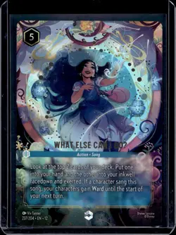 Disney Lorcana Wilds Unknown What Else Can I DoU (Enchanted) 237/204 - Image 1