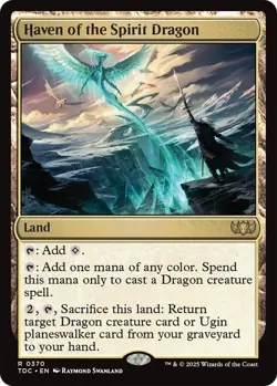 MTG - Haven of the Spirit Dragon - TDC 0370 - Tarkir Dragonstorm - Rare - Magic - Image 1