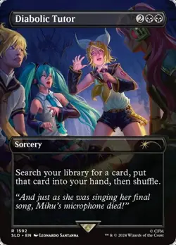 Diabolic Tutor - Extended Art SLD NM MTG - Image 1
