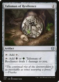Talisman of Resilience Commander 2021 NM MTG - Image 1