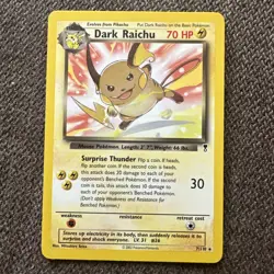 Pokemon Dark Raichu 7/110 WOTC - Image 1