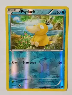 POKEMON PSYDUCK REVERSE HOLO 16/122 LIGHT PLAY 2016 - Image 1
