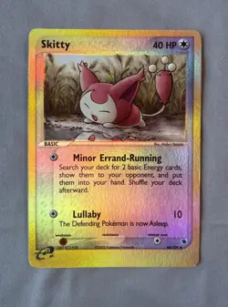 2003 Skitty 44/109 - Ruby and Sapphire Reverse Holo Uncommon - Pokemon TCG - MP - Image 1