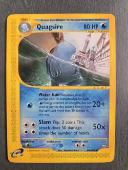 Vintage Quagsire Aquapolis 30/147 Non Holo Rare Pokemon Card - Image 1
