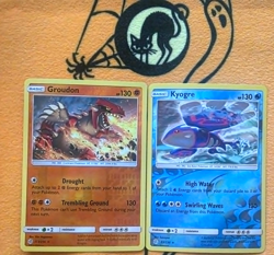 Cosmic Eclipse Groudon Kyogre Reverse Holo set of 2 113 53 Pokemon Tcg - Image 1
