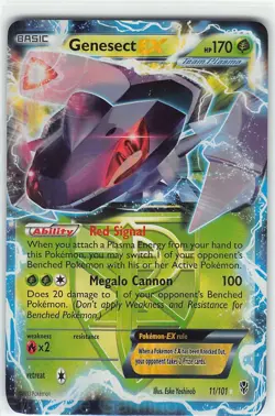 Genesect EX 11/101 Holo EX Rare Plasma Blast Pokemon LP Yoshinob - Image 1