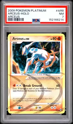 2009 POKEMON PLATINUM ARCEUS #AR8 ARCEUS-HOLO PSA 7 - Image 1