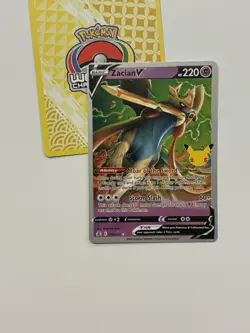 Zacian V 016/025 Celebrations Variant Pokemon 2023 World Championships Deck M - Image 1