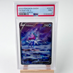Pokemon: Suicune V GG38/GG70 SWSH: Crown Zenith: Galarian Gallery Holo PSA 9 - Image 1