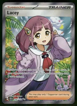 2024 Lacey - 166/142 Ultra Rare Holo NM SV07: Stellar Crown Pokemon - Image 1
