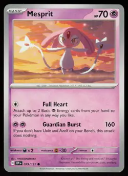Mesprit 079/191 Common Surging Sparks Pokemon Near Mint - Image 1