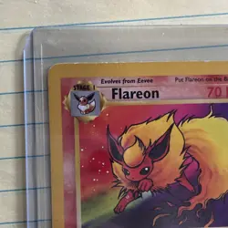Pokemon TCG Flareon 19/64 Jungle 70HP Rare Unlimited English 1999 Regular - Image 3
