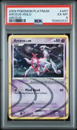 Arceus-Holo Arceus Pokemon Platinum Arceus AR7 PSA 6 - Image 1