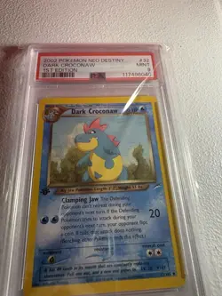 First Edition 2002 Pokemon Neo Destiny 32/105 Dark Croconaw PSA Mint 9 - Image 2