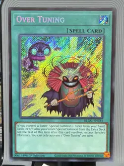 Over Tuning BLGG-EN034 Secret Rare Yugioh Battles Of Legend Glorious Gallery - Image 1
