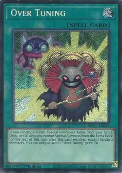 Over Tuning BLGG-EN034 Secret Rare Yugioh Battles Of Legend Glorious Gallery - Image 3