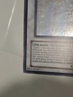 Yugioh Black-Winged Dragon GHOST rare! THSD Unlimited Edition - Image 5
