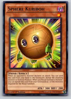 Sphere Kuriboh DOCS-EN020 Rare Dimension of Chaos Yu-Gi-Oh 1st Edition LP - Image 1