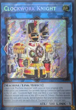 Clockwork Knight RA05-EN058 Secret Rare 1st Edition Yu-Gi-Oh NM - Image 1