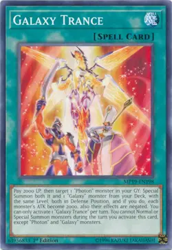 x3 Galaxy Trance - MP19-EN198 - Common - 1st Edition Yu-Gi-Oh! M/NM - Image 1