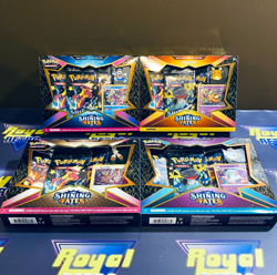 Pokemon TCG Shining Fates Mad Party Pin Collections Set of 4 Factory Sealed - Image 1