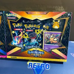 Pokemon TCG Shining Fates Mad Party Pin Collections Set of 4 Factory Sealed - Image 4