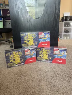 Pokemon Surging Sparks Elite Trainer Box + Booster COSTCO 2-PACK SEALED LOT OF3 - Image 1