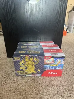 Pokemon Surging Sparks Elite Trainer Box + Booster COSTCO 2-PACK SEALED LOT OF3 - Image 2