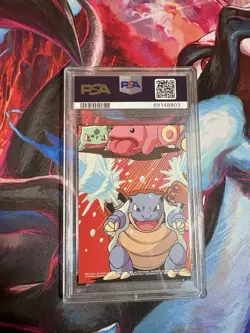2000 Topps Pokemon TV Nidoking #34 Stick-Ons Sticker 2 of 10 Blue Logo - Image 2