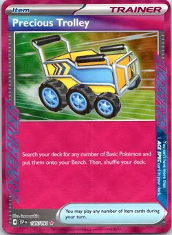 Precious Trolley 185/191 ACE SPEC Rare Surging Sparks Pokemon Holo Near Mint - Image 1