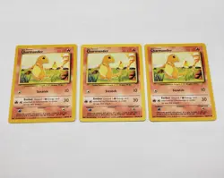 1999 Pokemon Charmander Base Set #46/102 (x3) pokemon - Image 2