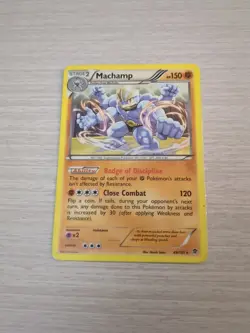 Machamp 49/101 Holographic Rare BW Plasma Blast Pokemon TCG MP/LP - Image 1