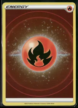 Pokemon - Fire Energy (2022 Unnumbered) Holo Crown Zenith NM - Image 1