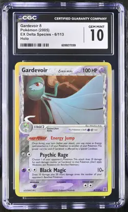 Pokemon Gardevoir EX Delta Species 6/113 Holo CGC 10 Gem Mint - Image 1