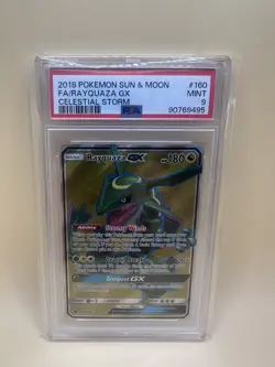 Rayquaza GX - PSA 9 - Pokemon Sun & Moon, Celestial Storm 160/168 - Image 1