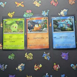 Pokemon Ascended Heroes Pin Collection Promos Chikorita Tepig Totodile - Image 1