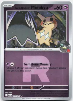 Team Rocket's Mimikyu (Team Rocket) 097/217 NM Ascended Heroes Reverse Holo - Image 1