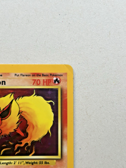 Pokemon Flareon 3/64 Holo Jungle Set No Symbol Error Vintage WOTC 1999 - LP - Image 4