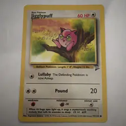Jigglypuff 54/64 1st Edition - Pokemon TCG Jungle Base Set WoTC- NM - Image 1