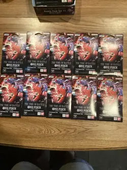 One Piece TCG: The Time Of Battle Sleeved Booster Packs OP-16 (Lot Of 10) - Image 1