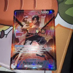 Portgas.D.Ace Alt Art Leader OP16-001 OP-16 The Time of Battle English - Image 1