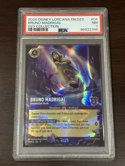 2024 Disney Lorcana D23 Expo Collection Bruno Madrigal Foil #4 PSA 7 NM - Image 1