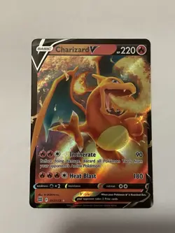 Pokemon TCG Charizard v Brilliant Stars Holo Ultra Rare Card 017/172 - Image 1